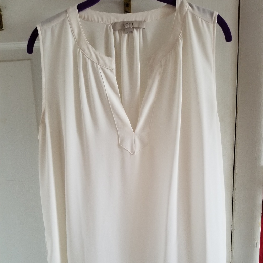 Loft ivory blouse